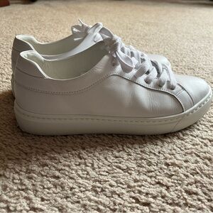 M. GEMI White Leather Sneakers - made in Italy